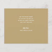 Gold Multiple Photo Prettige feestdagen-budgetkaar (Achterkant)