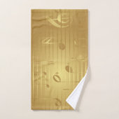 Gold Music Bath Towels - Muzieknoten Decor Bad Handdoek (Handdoek)