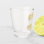 GOLD MUSIC LOVER DAD GIFT PIANO MUSICAL NOTES SHOT GLAS (Links)