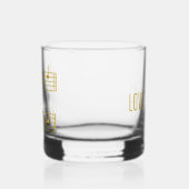 GOLD MUSIC LOVER DAD GIFT PIANO MUSICAL NOTES WHISKY GLAS (Links)