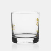 GOLD MUSIC LOVER DAD GIFT PIANO MUSICAL NOTES WHISKY GLAS (Rechts)