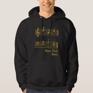 GOLD MUSIC LOVER NOTEERT DE BESTE DATUM OOIT BEHAN HOODIE