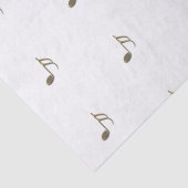Gold Music Note Patroon Tissue Paper Tissuepapier (Detail)