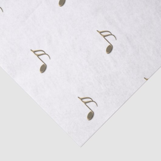 Gold Music Note Patroon Tissue Paper Tissuepapier (Detail)