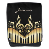 Gold Music-toetsenbord Rugtassen (Voorkant)
