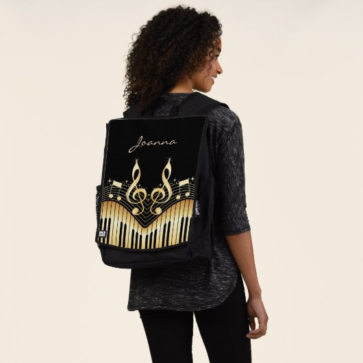 Gold Music-toetsenbord Rugtassen (Gedragen)