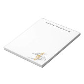 Gold Music Treble Clef op maat Notitieblok (Linkerzijde)