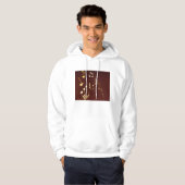 Gold Musical Notes Background Hoodie (Voorkant volledig)