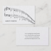 GOLD Musician Artist Music Teacher MySpace Visitekaartje (Voorkant / Achterkant)