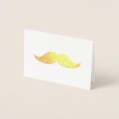 Gold Mustache Hartelijk dank Folie Kaarten (Voorkant)
