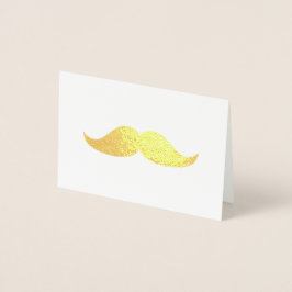 Gold Mustache Hartelijk dank Folie Kaarten