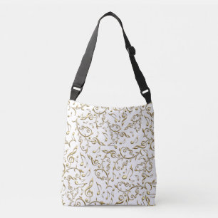 Gold-Muzieknoten en -reinigingen op elke Canvas ta Crossbody Tas