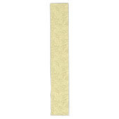 Gold Muzieknoten Floral Pattern Table Runner Lange Tafelloper (Voorkant)