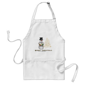 Gold N Glitter Snowman Apron Standaard Schort