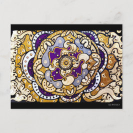 Gold N Lavender Briefkaart