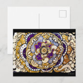 Gold N Lavender Briefkaart (Voorkant / Achterkant)
