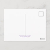 Gold N Lavender Briefkaart (Achterkant)