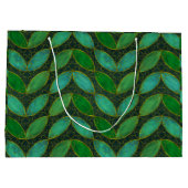 "Gold 'n Leaf" Gift Bag Groot Cadeauzakje (Achterkant)