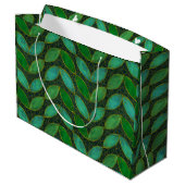 "Gold 'n Leaf" Gift Bag Groot Cadeauzakje (Achterkant Gekanteld)