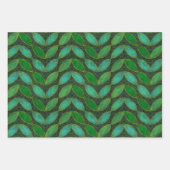 "Gold 'n Leaf" Inpakpapier Plat Vellen Set van 3 (Voorkant 2)