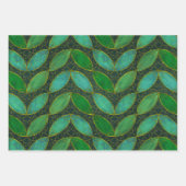 "Gold 'n Leaf" Inpakpapier Plat Vellen Set van 3 (Voorkant)