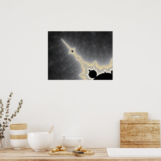 Gold-naald in het kwikPoster Poster (Keuken)