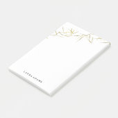 Gold naalden Aangepaste naam Post-it® Notes (Schuin)