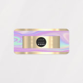 Gold Name Mode Online Winkelen Logo Holograaf Labels (Design 1)