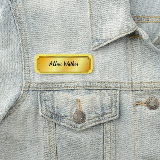Gold Name Tag met Lijst (In situ)