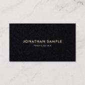 Gold Name Text Modern Elegant Minimalist Sjabloon Visitekaartje (Voorkant)