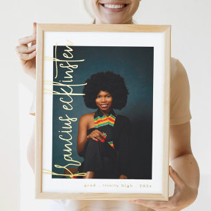 Gold Names Photo afstuderen Folie Afdrukken