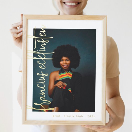 Gold Names Photo afstuderen Folie Afdrukken