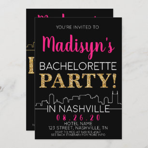 Gold Nashville Bachelorette Party Itinerary en Kaart