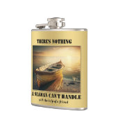 Gold Nautical Boat Heupfles (Links)