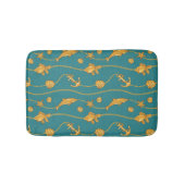 Gold Nautical Pattern Badmat (Voorkant)