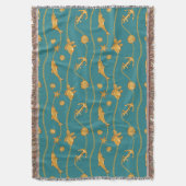 Gold Nautical Pattern Deken (Voorkant Verticaal)