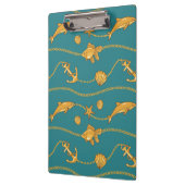 Gold Nautical Pattern Klembord (Links)