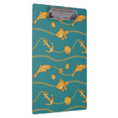 Gold Nautical Pattern Klembord (Rechts)