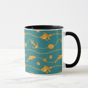 Gold Nautical Pattern Mok