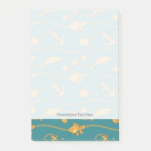 Gold Nautical Pattern Post-it® Notes (Voorkant)