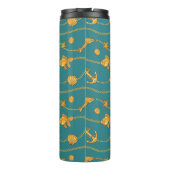 Gold Nautical Pattern Thermosbeker (Achterkant)