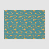 Gold Nautical Pattern Tissuepapier (Voorkant)