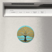 Gold Nautical Tree of Life Magnet (Insitu (Vaatwasser))