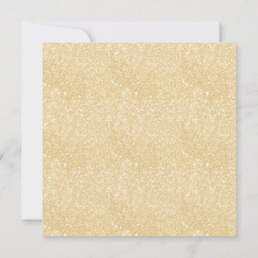 Gold & Navy Boho Floral 1st Birthday Square Kaart (Achterkant)