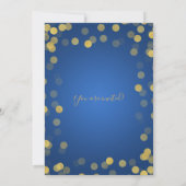 Gold & Navy Corporate-kerstfeest Kaart (Achterkant)