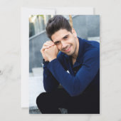 Gold Navy Modern Nursing School Afstuderen Bedankkaart (Achterkant)