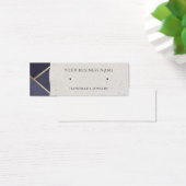 Gold Navy Modern Stud Earning Display Kaarten Mini Visitekaartjes (Bureau)