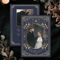 Gold Navy  Tarot Gothic Wedding