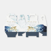 GOLD NAVY UNDERWATER FISH FIRST HOLY COMMUNION BEDANKDOOSJES (Uitgevouwen)