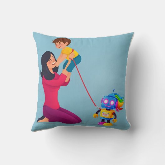 Gold & Navy Velvet Mockup Kussen (Achterkant)